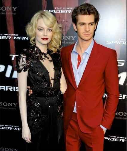 Les acteurs de Spiderman à l'avant première Parisienne